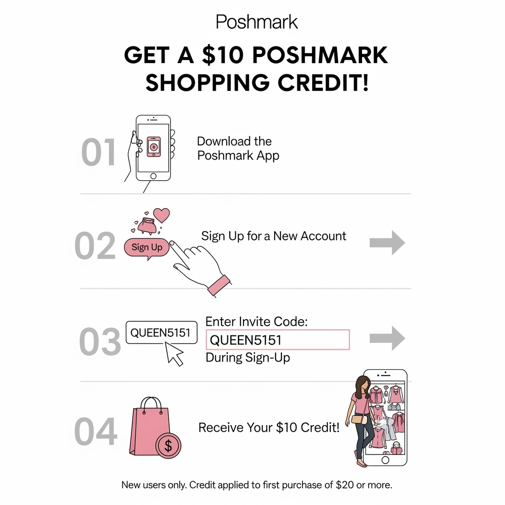 🤑 FREE $10.00 SHOPPING CREDIT WITH INVITE CODE: QUEEN5151
